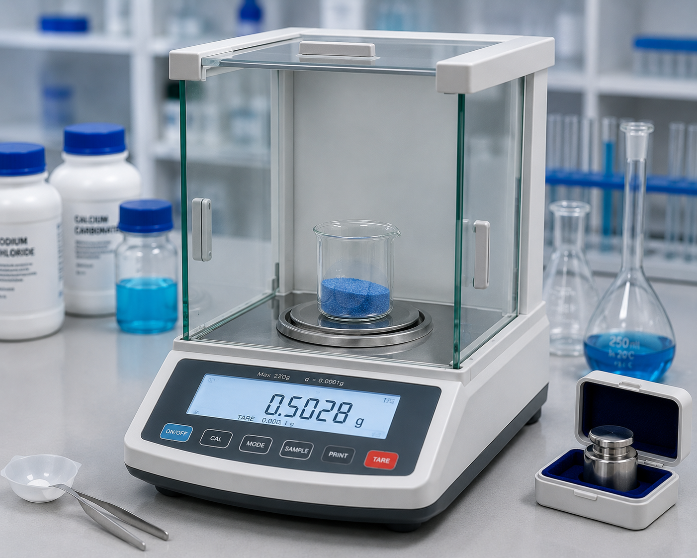 Analytical laboratory balance